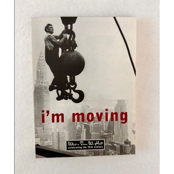 None Other - I'm Moving Vintage Photo Postcard Booklet, Celebrating The 20th Century ,